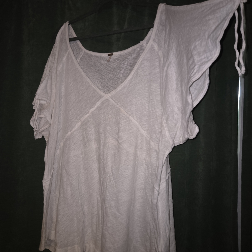 Free People Cream Top
